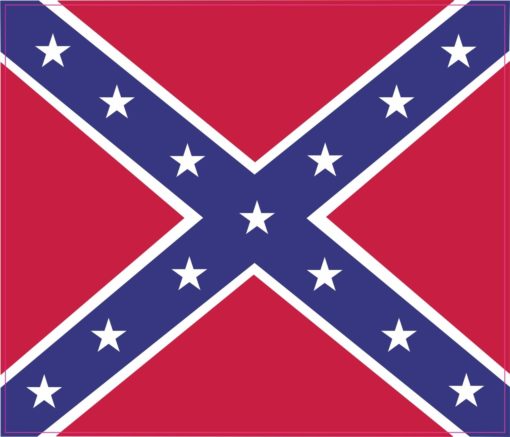 5inx4in Confederate CSA ReBel Flag Bumper Sticker Decal Truck Stickers Car Decals