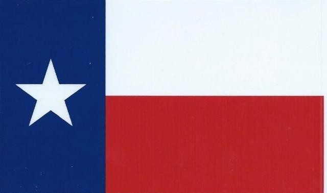 6in X 4in Texas State Flag Bumper Sticker Decal Vinyl Car Window 