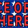 10in X 3in Patriotic Place Order Here Sticker Vinyl Business Sign Stickers