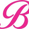 3.75in x 3in Pink Cursive B Monogram Sticker Fancy Vinyl Vehicle Stickers