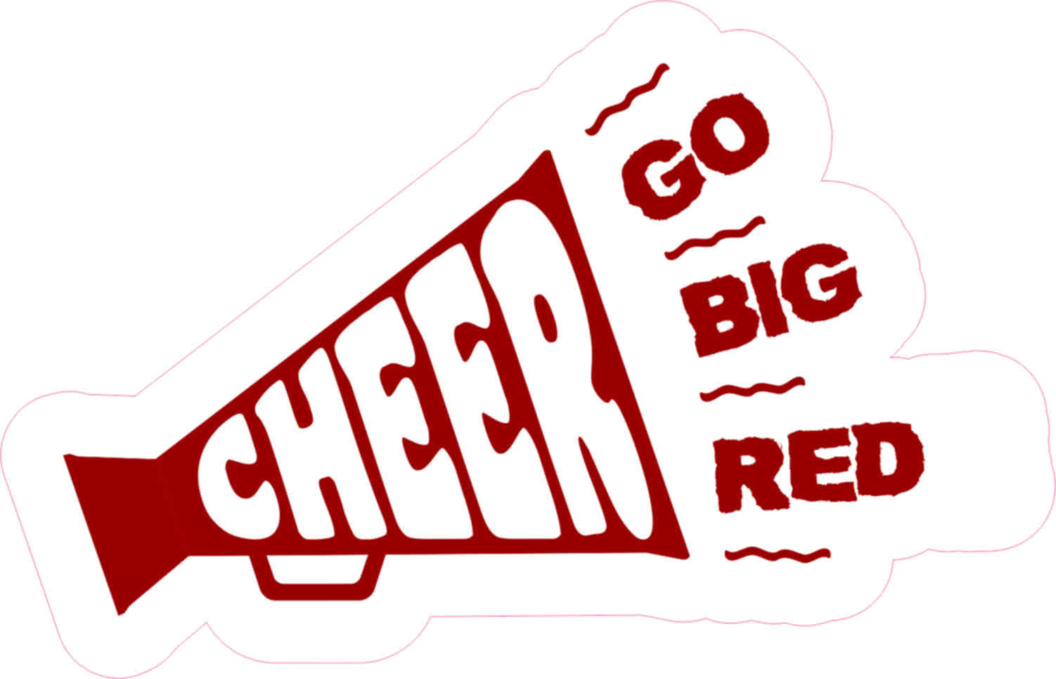 Red Cheer Megaphone Clipart