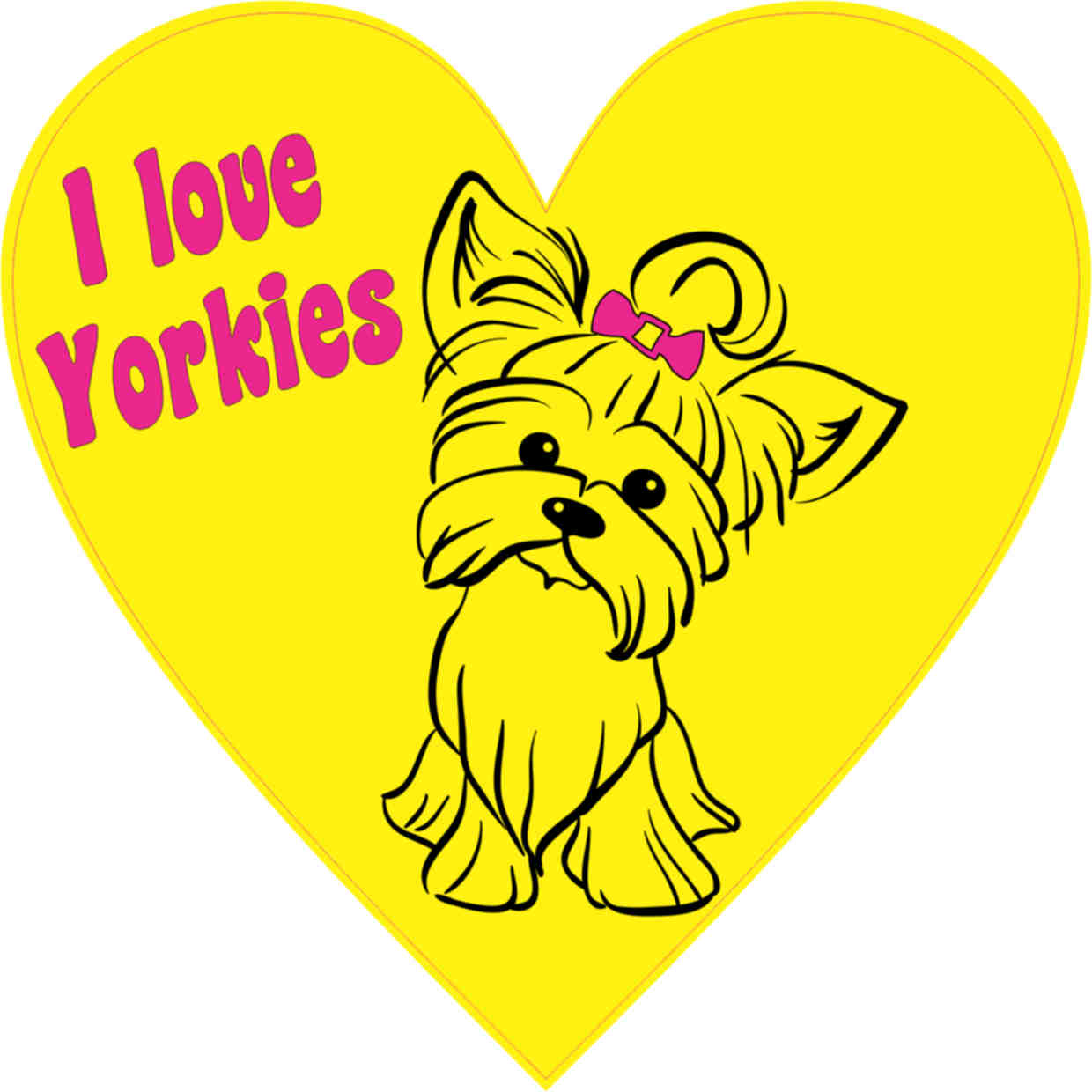 Yorkie store bumper stickers