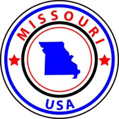 State Circle Missouri Sticker