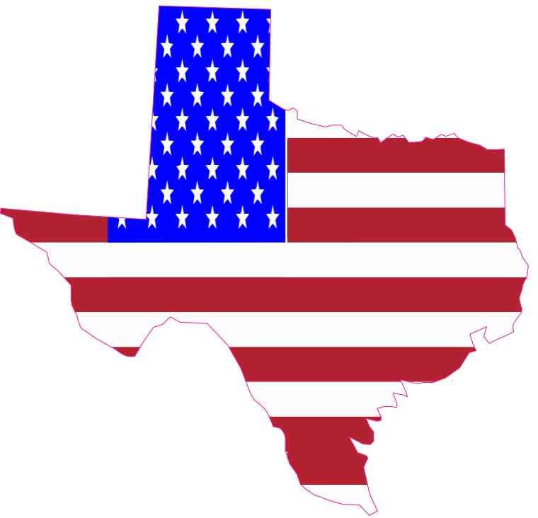 5in x 5in American Flag Texas Sticker Vinyl Die Cut Car Decal Cup ...