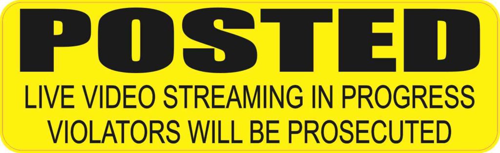 10in x 3in Yellow Posted Sticker Vinyl Private Property Sign Decal Stickers