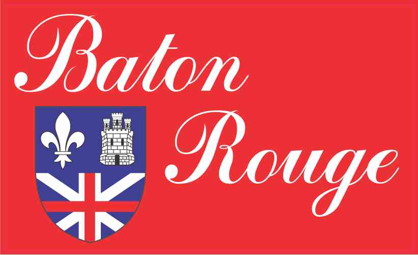 5in X 3in Baton Rouge Flag Sticker Vinyl Louisiana State 