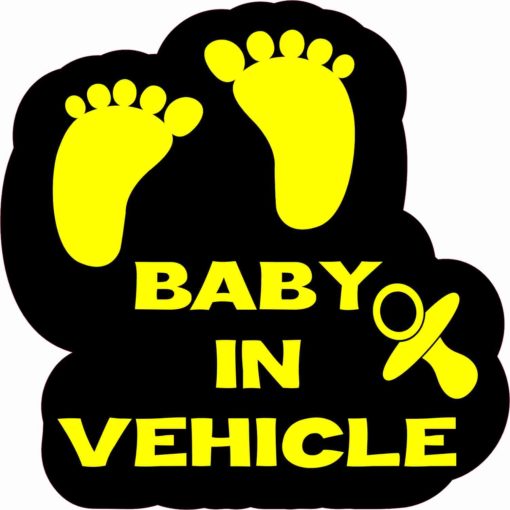 Baby in Vehicle Sticker