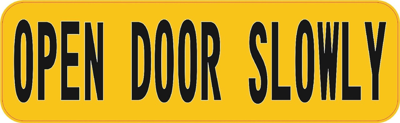 Sticker Open door 