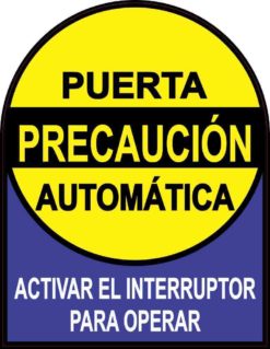 Puerta Automática Sticker