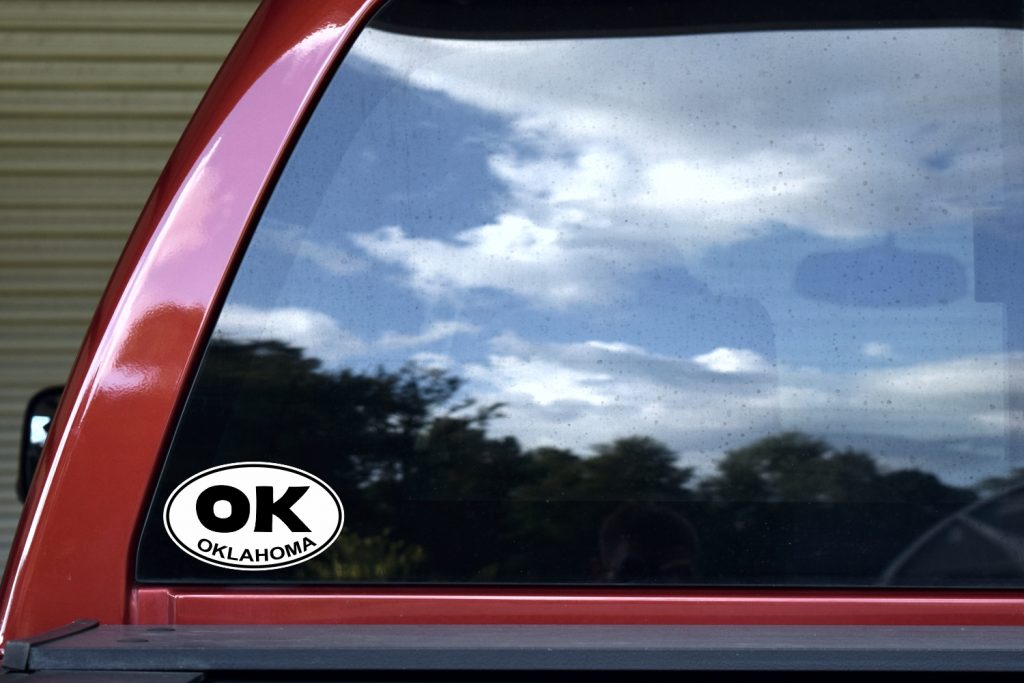 5in x 3in Oval Oklahoma Sticker