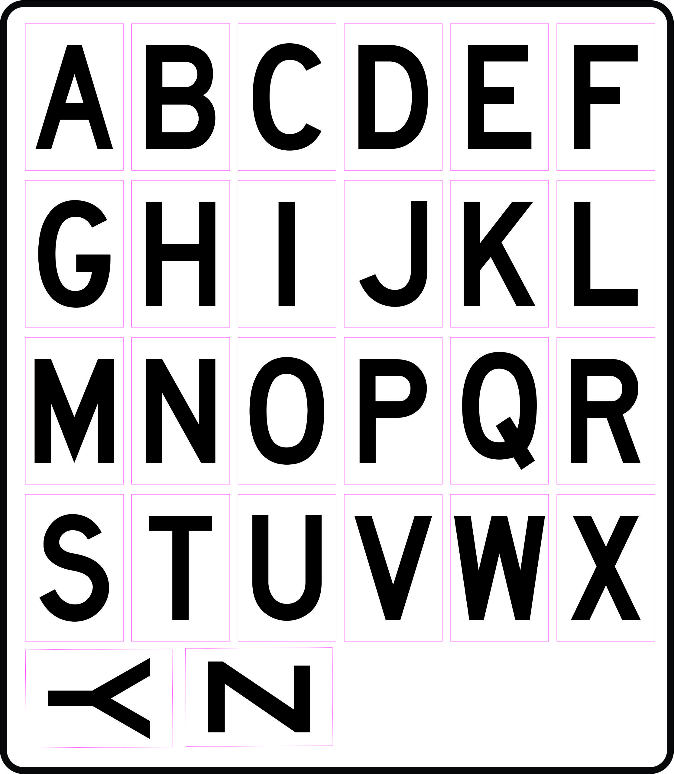 1.25in x 1.75in Alphabet Letter Stickers | StickerTalk®