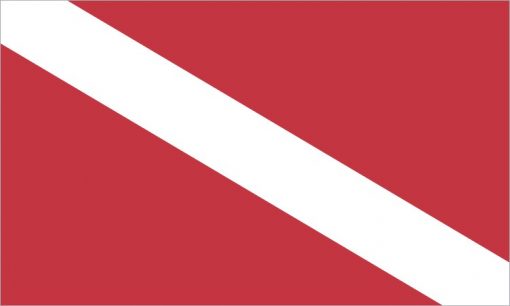 Diver Down Flag Sticker