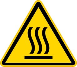 Hot Surface Symbol Sticker