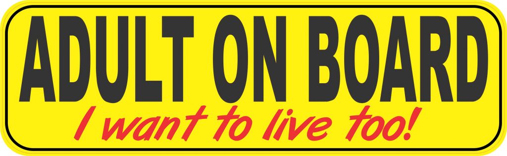 Stickertalk I Want To Live Too Adult On Board Vinyl Sticker 10 Inches X 3 Inches 