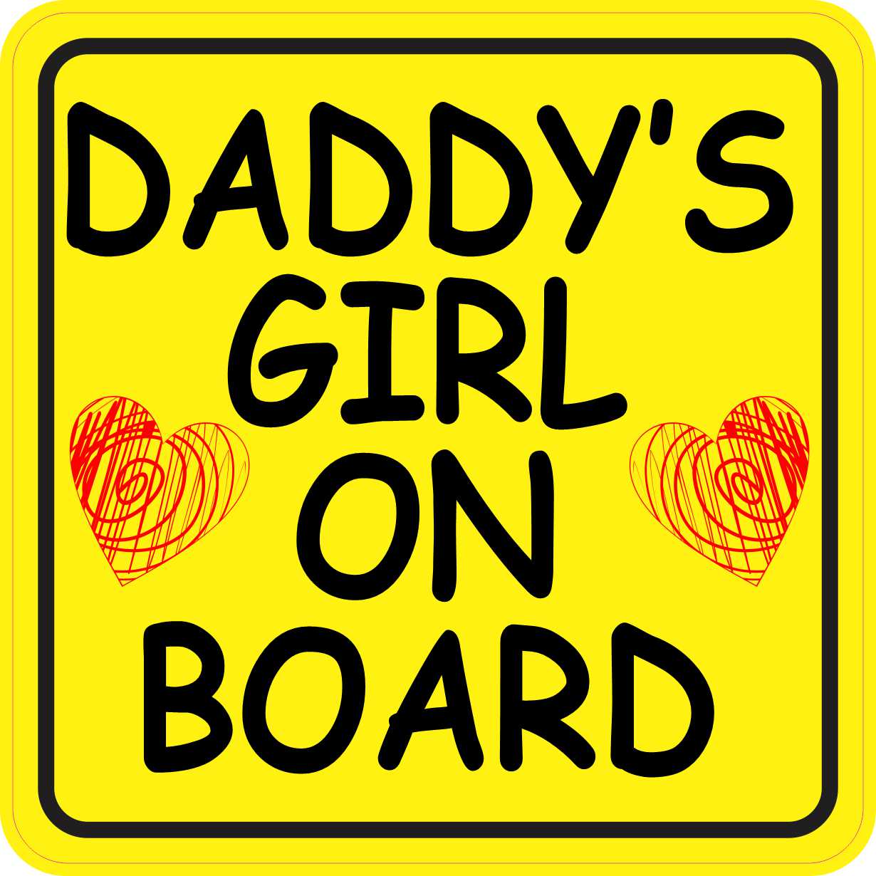 4in X 4in Daddys Girl On Board Vinyl Sticker Car Truck Vehicle Bumper Decal Ebay 