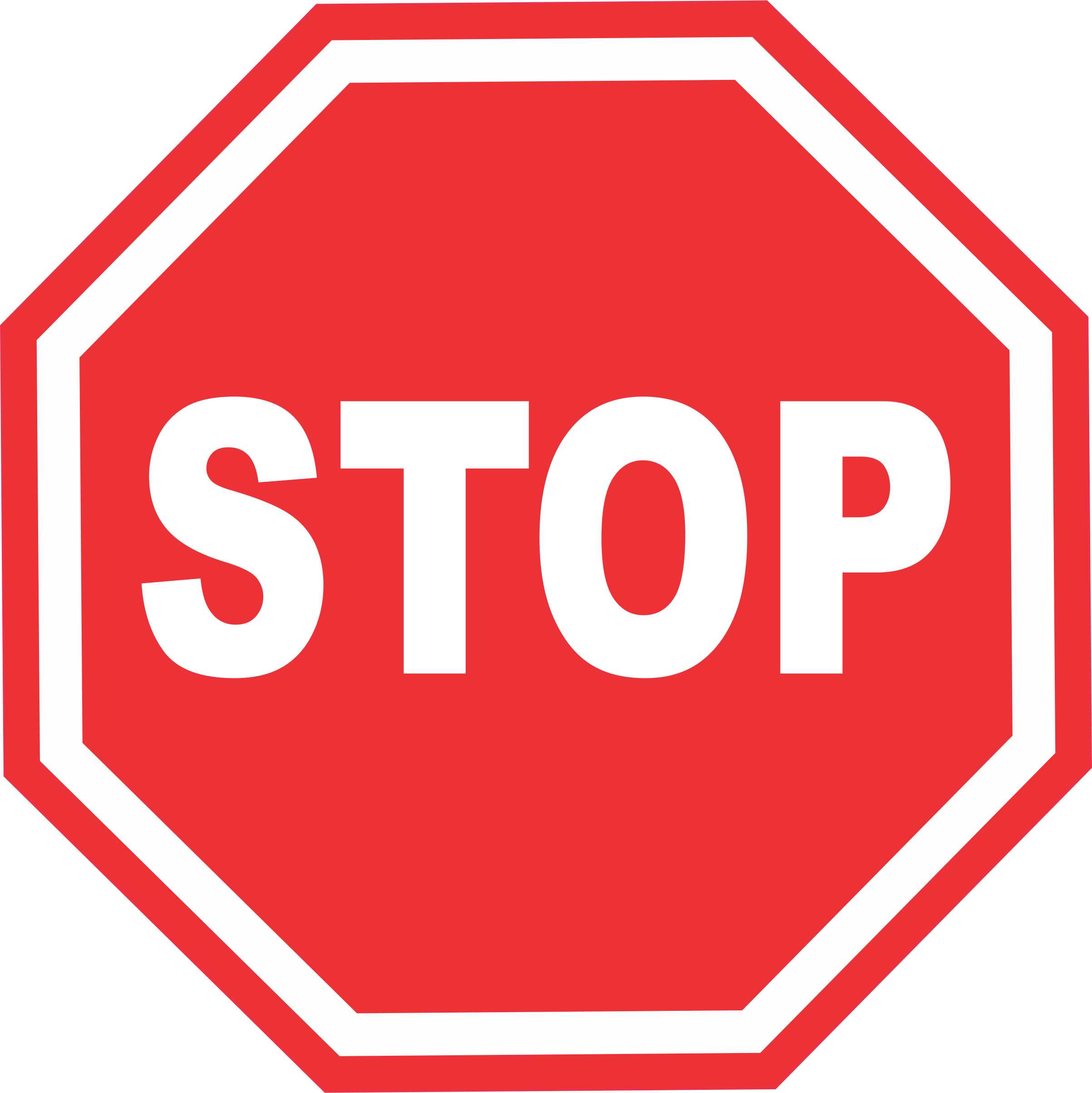 StickerTalk Stop Sign Vinyl Sticker, 8 inches x 8 inches