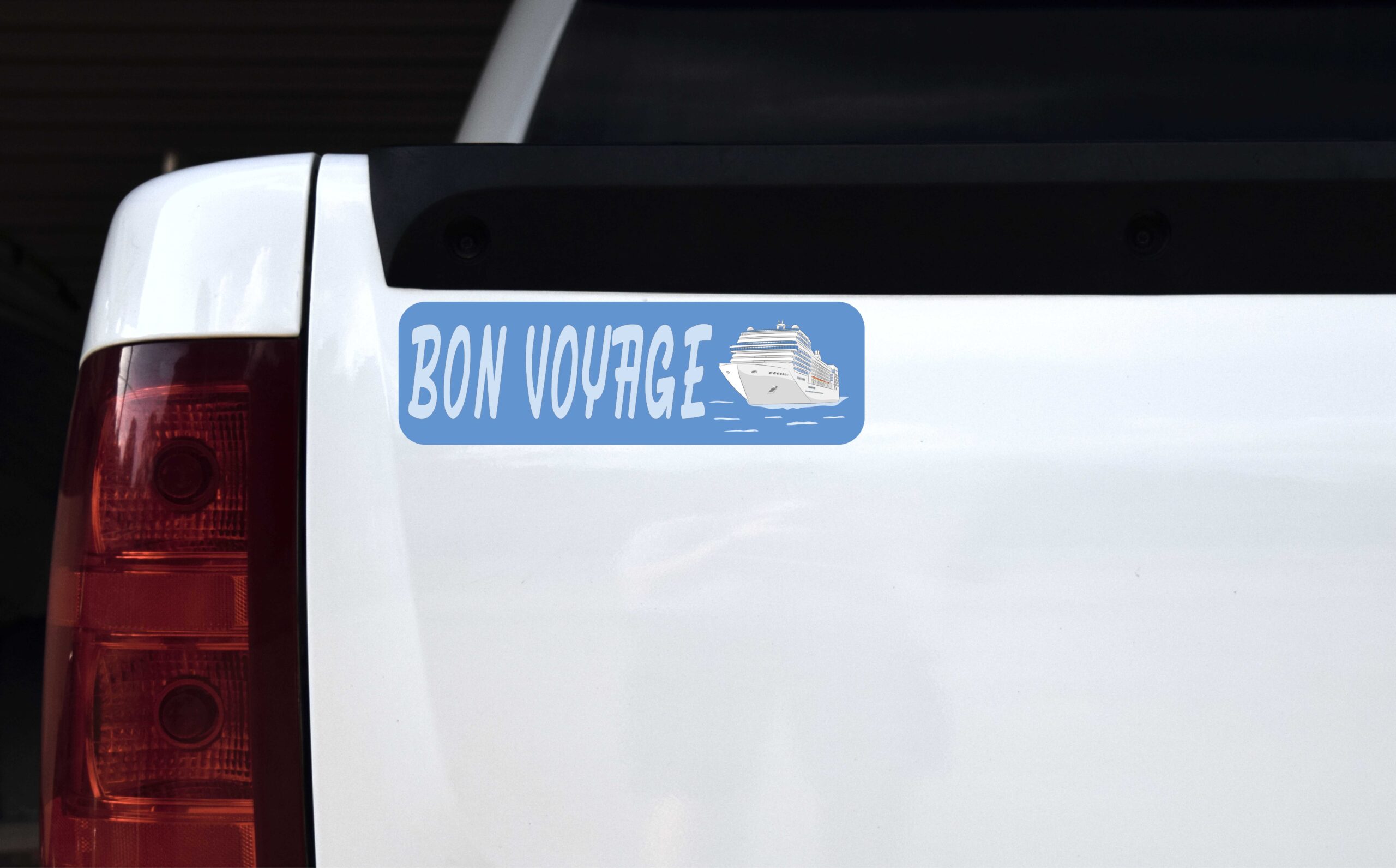 Sticker timbre bon voyage - TenStickers