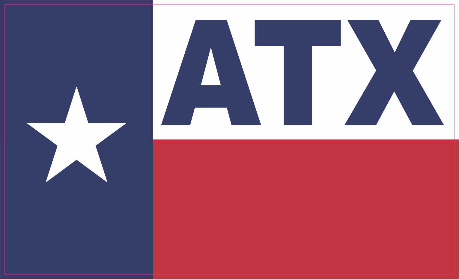 StickerTalk Texas Flag ATX Austin Vinyl Sticker, 5 Inches x 3 Inches