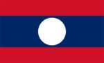 StickerTalk Laos Flag Magnet, 5 inches x 3 inches