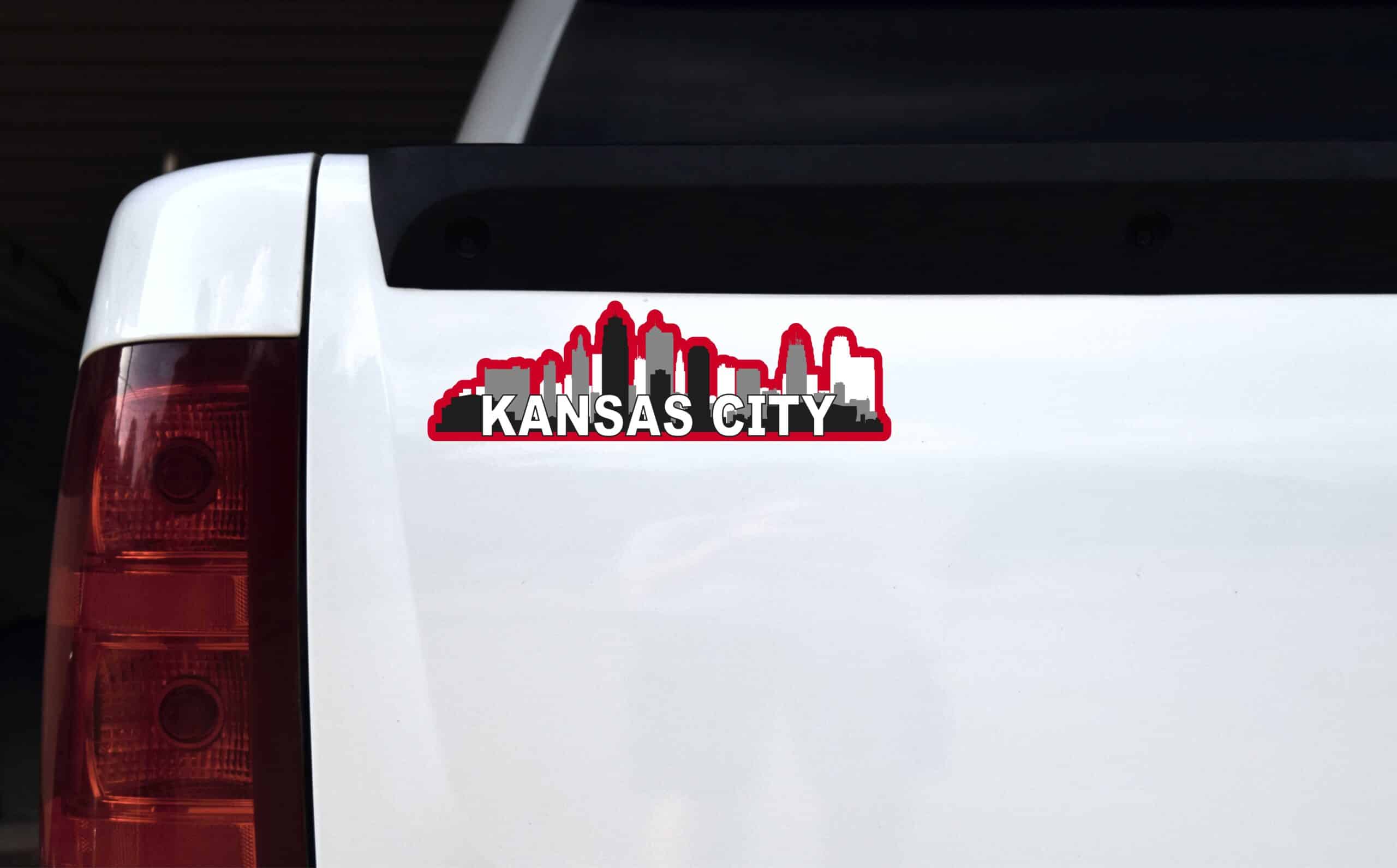 KC Football Skyline Sticker