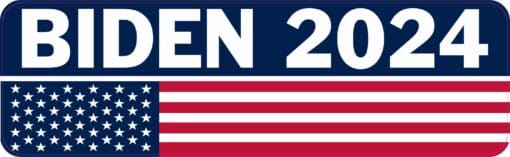 StickerTalk Biden 2024 Sticker, 10 inches x 3 inches