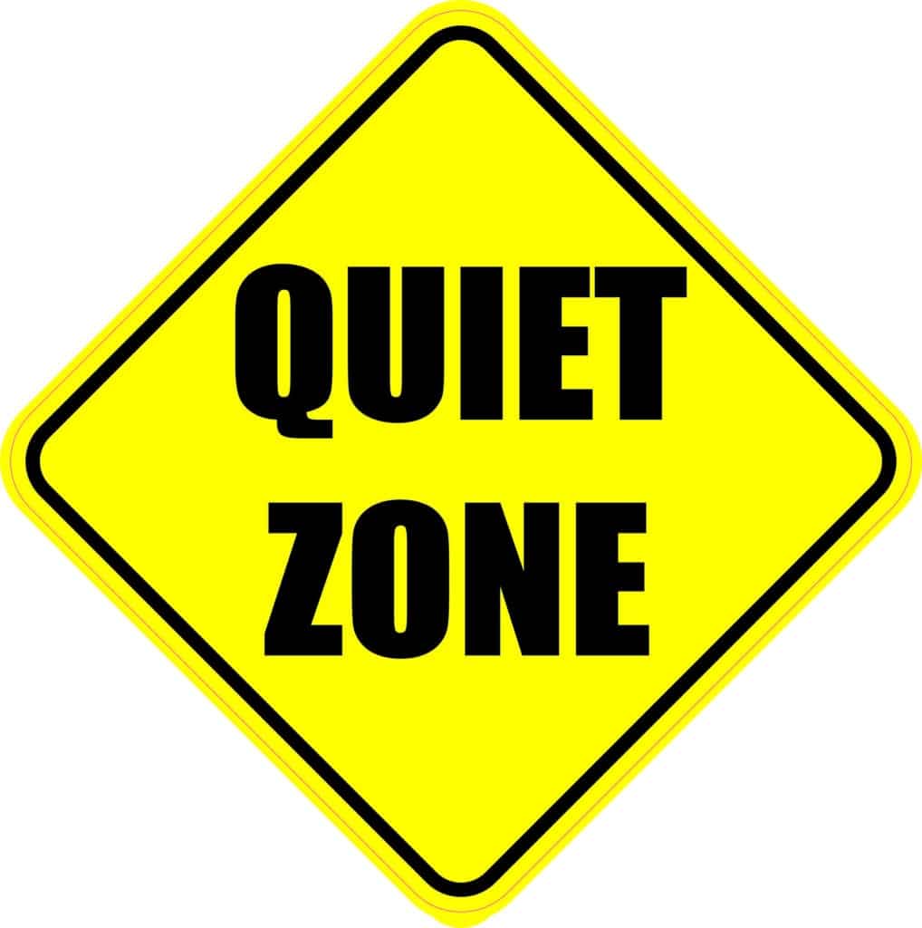 StickerTalk Diamond Shaped Quiet Zone Magnet, 6 inches x 6 inches