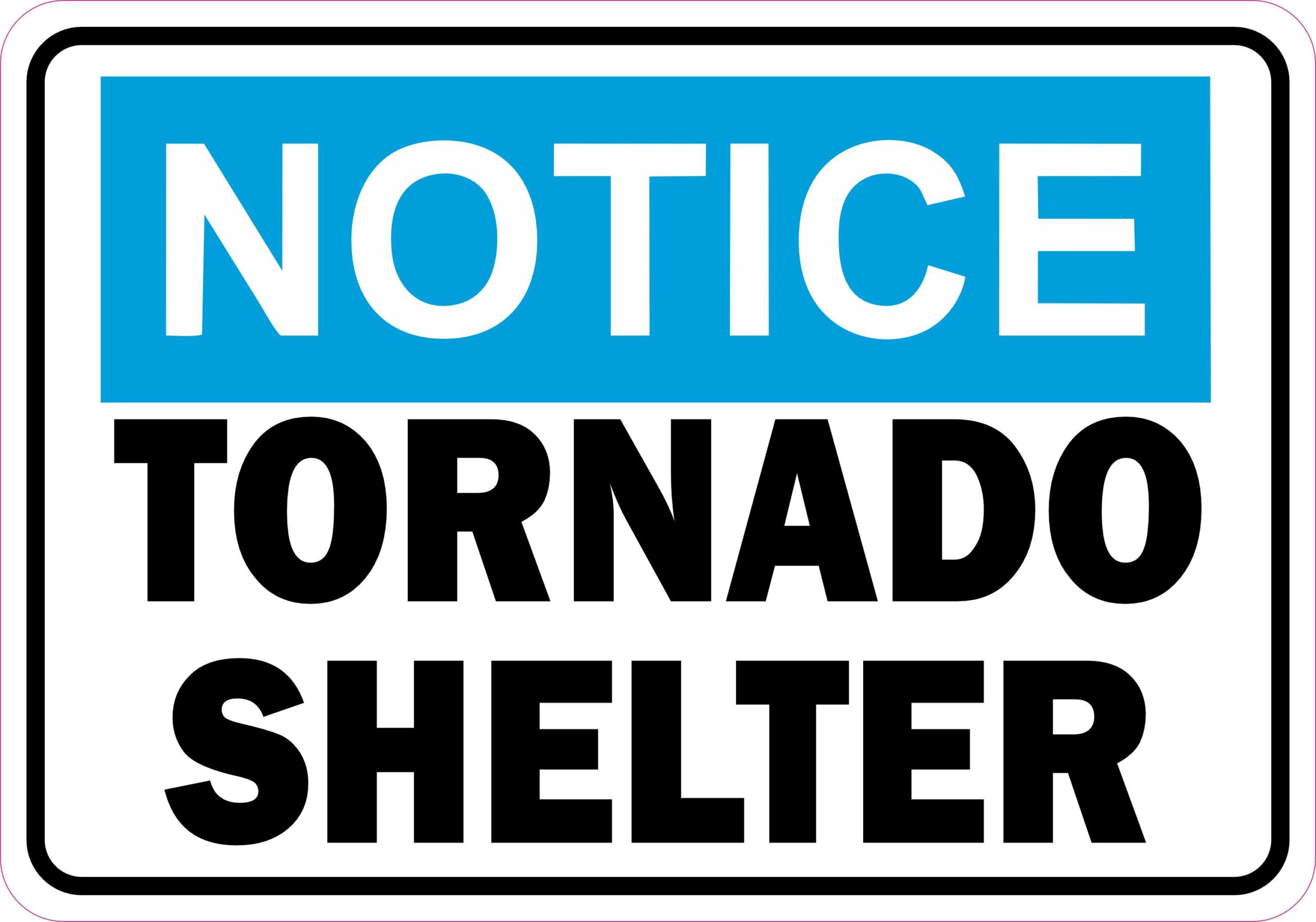 StickerTalk Tornado Shelter Magnet, 10 inches x 7 inches