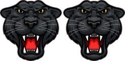 StickerTalk 5.2inx4.6in Black White Bulldog Mascot Bumper Sticker Decal Window Stickers Decals