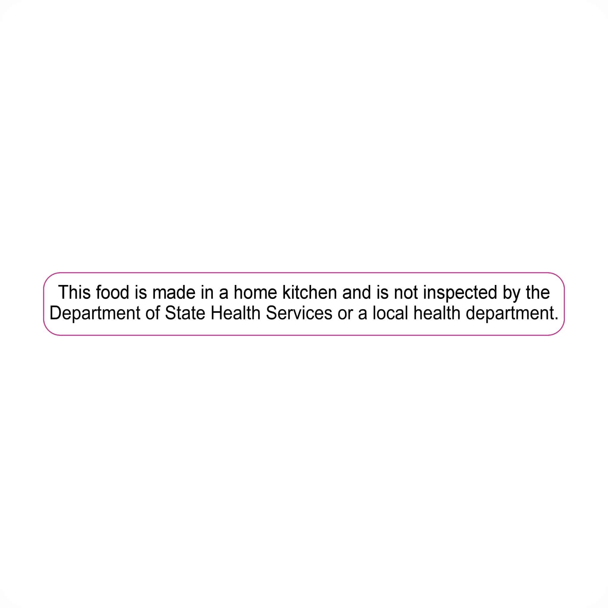 StickerTalk Food is Made in a Home Kitchen Stickers, 2.5 inches x 0.25 ...