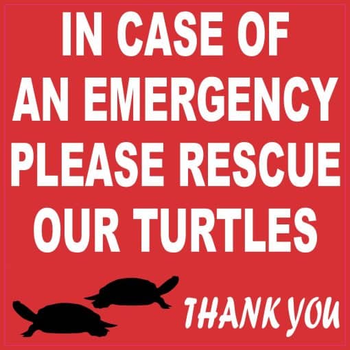 Rescue Our Turtles Sticker