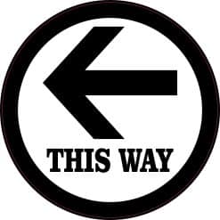 This Way Sticker